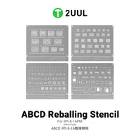 2UUL BG01 ABCD Reballing Stencil for iPh 8-16PM (4pcs/pack)