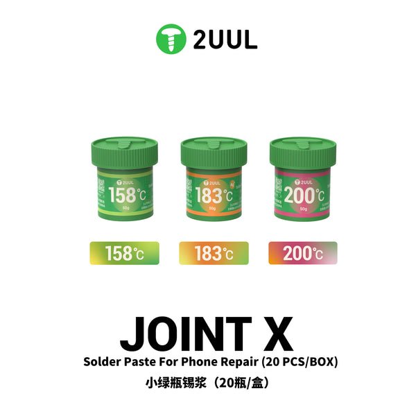2UUL JOINT X Solder Paste for Repair 158℃/183℃//200℃/ 50g