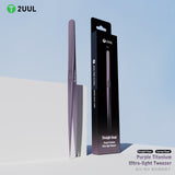 2UUL Purple Titanium Ultralight Tweezer for Precise Phone Board Repair