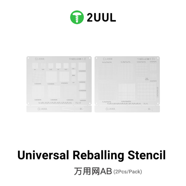 2UUL BG02 Universal Reballing Stencil AB