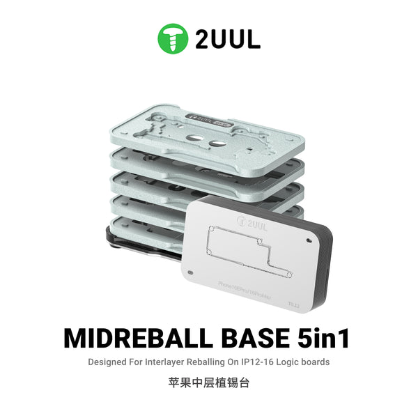 2UUL BH13 MidReball Base 5 in 1 for iPhone 12-16PM Boards Reballing