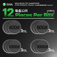 2UUL DA790 Replace Disc for Mini MicroTip Sharpener (12pcs/box)