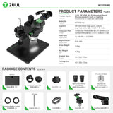 2UUL MC6558 65X-58X Professional Repair Microscope with Built-in Lighting