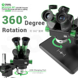 2UUL MC6558 65X-58X Professional Repair Microscope with Built-in Lighting