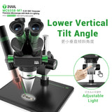 2UUL MC6558 65X-58X Professional Repair Microscope with Built-in Lighting