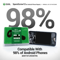 2UUL SC12 SpareScrew12 Phillips Screws for Android Phone Repairs (1200Pcs/Pack)