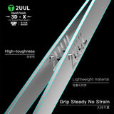2UUL TW02 Hand Finish 3D-X Ornate-Patterned Tweezer for Phone Repair
