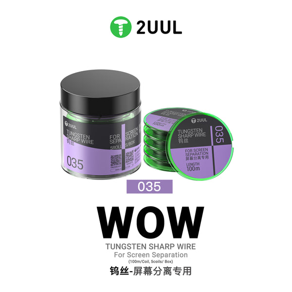 2UUL WS-035 Tungsten Sharp Wire for Screen Separation 0.035*100M